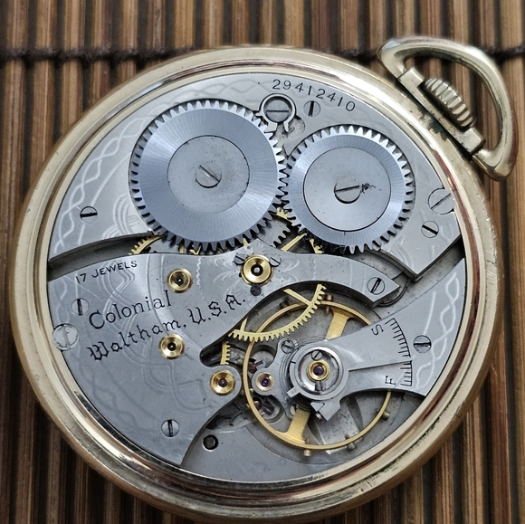 Waltham 10k Rolled Gold Plate Yellow Gold Pocket Watch (Vintage) - Picture 10 of 13